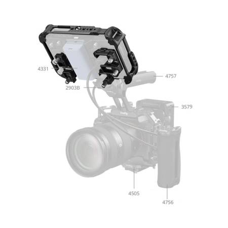 SmallRig 5708 - zestaw akcesoriów do monitora Atomos Ninja TX / TX GO - przykład użycia